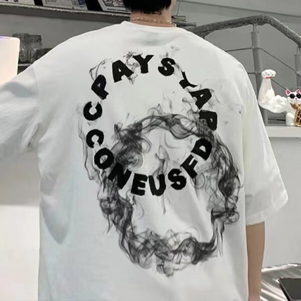 Custom Smoke Ring Graphic Heavyweight T-Shirt - Style C64564 - product detail view 4