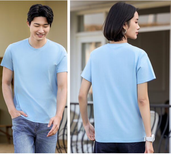 Custom Basic-Fit Smooth Surface T-Shirt - Style 08DE94 - product detail view 13 Custom Basic-Fit Smooth Surface T-Shirt - Style 08DE94 - product detail view 13
