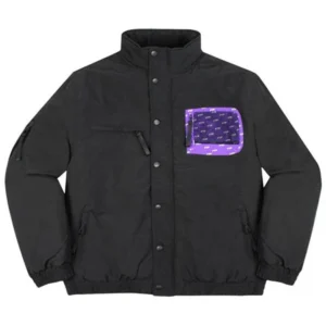 Custom Snap-Front Mesh Pocket Puffer Jacket | VW-77DF - Style 77DF18