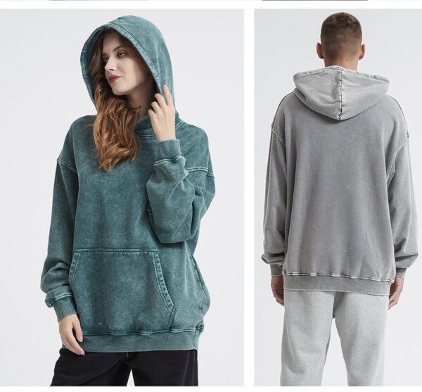 Custom Snow-Wash Terry Pullover Hoodie 2660 - Style E488D5 - product detail view 17 Custom Snow-Wash Terry Pullover Hoodie 2660 - Style E488D5 - product detail view 17