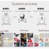 Custom Snow-Wash Terry Pullover Hoodie 2660 - Style E488D5 - product detail view 21 Custom Snow-Wash Terry Pullover Hoodie 2660 - Style E488D5 - product detail view 21