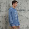 Custom Snow-Washed Printed Hooded Sweater - Style 3F3133 - product detail view 2 Custom Snow-Washed Printed Hooded Sweater - Style 3F3133 - product detail view 2