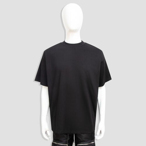 Custom Solid Black Crewneck T-Shirt - Style 493642 Men's black crew neck t-shirt