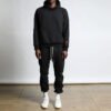 Custom Solid Black Pullover Street Hoodie cc123a304ca841f5 - Style CC123A - product detail view 3
