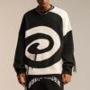 Custom Spiral Panel Knit Sweater | VW-13B856 - Style 13B856 - product detail view 3 Custom Spiral Panel Knit Sweater | VW-13B856 - Style 13B856 - product detail view 3