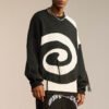 Custom Spiral Panel Knit Sweater | VW-13B856 - Style 13B856 - product detail view 4 Custom Spiral Panel Knit Sweater | VW-13B856 - Style 13B856 - product detail view 4