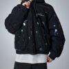 Custom Splash Ink Boxy Hooded Flight Jacket - Style 6AA7C2 - product detail view 4 Custom Splash Ink Boxy Hooded Flight Jacket - Style 6AA7C2 - product detail view 4