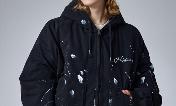 Custom Splash Ink Boxy Hooded Flight Jacket - Style 6AA7C2 - product detail view 7 Custom Splash Ink Boxy Hooded Flight Jacket - Style 6AA7C2 - product detail view 7