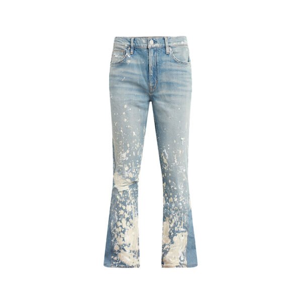 Custom Washed Splatter-Painted Denim Jeans - Style A5F5B3 - product detail view 3 Custom Washed Splatter-Painted Denim Jeans - Style A5F5B3 - product detail view 3