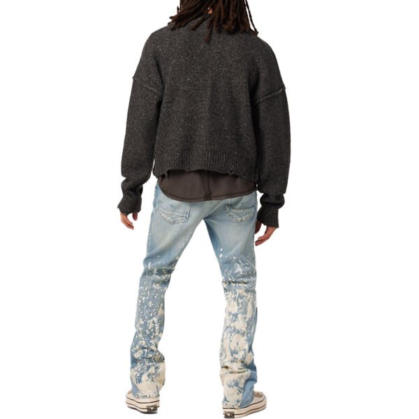 Custom Washed Splatter-Painted Denim Jeans - Style A5F5B3 - product detail view 5 Custom Washed Splatter-Painted Denim Jeans - Style A5F5B3 - product detail view 5