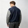 Custom Patch-Embroidered Spliced Varsity Jacket - Style C5FB2D - product detail view 3