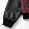 Custom Spliced Varsity Jacket - Style 84E729 Close-up of a spliced varsity jacket sleeve