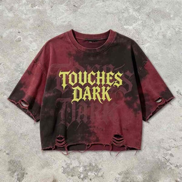 Custom Vintage Spray-Dyed Distressed Graphic T-Shirt - Style 788803 - product detail view 4 Custom Vintage Spray-Dyed Distressed Graphic T-Shirt - Style 788803 - product detail view 4