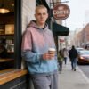 Custom Spray-Dyed Gradient Pullover Hoodie BC44B578 - Style BC44B5 - product detail view 8