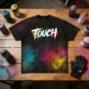Custom Spray-Dyed Washed Graphic T-Shirt - Style 5C7EB1