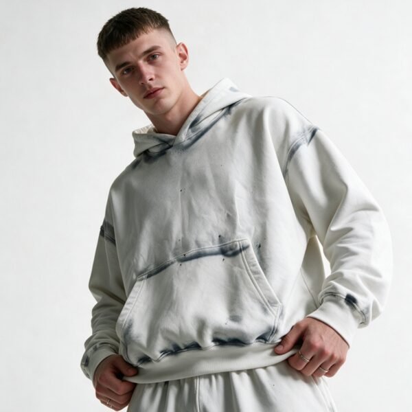 Custom Spray-Dyed Oversized Pullover Hoodie - Style CE7F3D - product detail view 3 Custom Spray-Dyed Oversized Pullover Hoodie - Style CE7F3D - product detail view 3