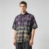 Custom Spray-Dyed Plaid Print Streetwear Shorts - Style CF1963 - product detail view 3 Custom Spray-Dyed Plaid Print Streetwear Shorts - Style CF1963 - product detail view 3
