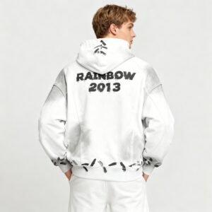 Custom Spray-Effect Hooded Jacket - Style EF7D37