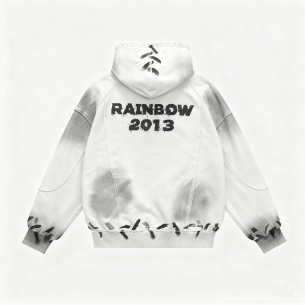 Custom Spray-Effect Hooded Jacket - Style EF7D37 - product detail view 7