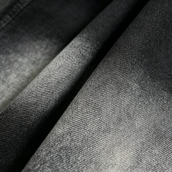 Custom Spray-Fade Raw-Hem Denim Capri Jeans - Style 977E27 - product detail view 5 Custom Spray-Fade Raw-Hem Denim Capri Jeans - Style 977E27 - product detail view 5