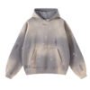 Custom Spray-Finish Oversized Pullover Hoodie - 8042987 - Style 072C3A Grey distressed spray finish oversized pullover hoodie