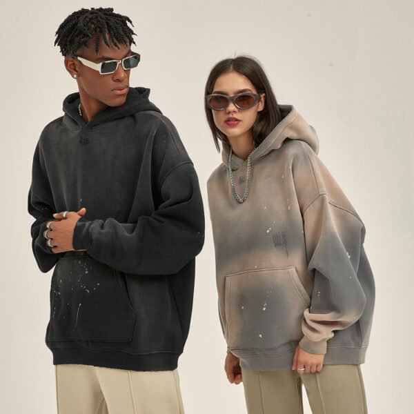 Custom Spray-Finish Oversized Pullover Hoodie - 8042987 - Style 072C3A - product detail view 2 Custom Spray-Finish Oversized Pullover Hoodie - 8042987 - Style 072C3A - product detail view 2