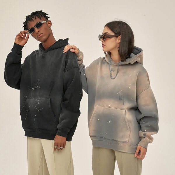 Custom Spray-Finish Oversized Pullover Hoodie - 8042987 - Style 072C3A - product detail view 3 Custom Spray-Finish Oversized Pullover Hoodie - 8042987 - Style 072C3A - product detail view 3