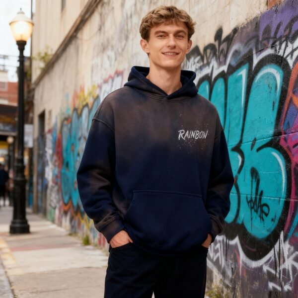 Custom Spray Rhinestone Hooded Sweatshirt - 120DB5F13A2E8D4B - Style 120DB5 - product detail view 8