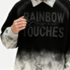 Custom Spray-Wash Rib Hem Embroidered Pullover Hoodie - Style FA6CE2 - product detail view 3