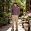 Custom Spray Washed Applique Pullover Hoodie - Style 5A8219 - product detail view 6