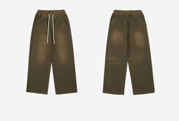 Custom Spray-Washed Straight-Leg Pants - Style A87CF3 - product detail view 6
