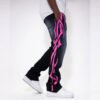 Custom Stacked Graphic Streetwear Pants - Style 0040A4 - product detail view 3 Custom Stacked Graphic Streetwear Pants - Style 0040A4 - product detail view 3