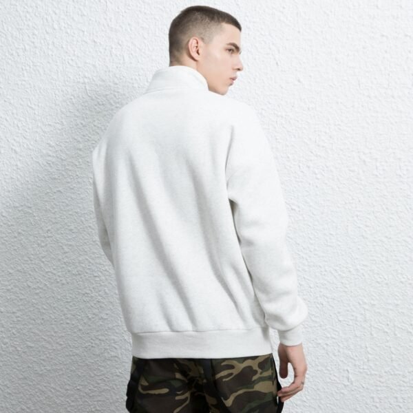 Custom Stand Collar Half-Zip Graphic Sweatshirt - Style C46338 - product detail view 4 Custom Stand Collar Half-Zip Graphic Sweatshirt - Style C46338 - product detail view 4
