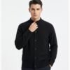 Custom Stand-Collar Knit Button Cardigan | - Style B79154 - product detail view 12 Custom Stand-Collar Knit Button Cardigan | - Style B79154 - product detail view 12
