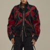 Custom Contrast Panel Stand-Collar Street Jacket - Style EA33EA - product detail view 3