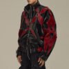 Custom Contrast Panel Stand-Collar Street Jacket - Style EA33EA - product detail view 4