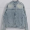 Custom Stand-Collar Zip Denim Jacket 2587 - Style 87C5B1 - product detail view 15 Custom Stand-Collar Zip Denim Jacket 2587 - Style 87C5B1 - product detail view 15