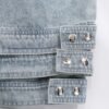 Custom Stand-Collar Zip Denim Jacket 2587 - Style 87C5B1 - product detail view 17 Custom Stand-Collar Zip Denim Jacket 2587 - Style 87C5B1 - product detail view 17