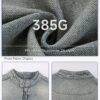 Custom Stand-Collar Zip Denim Jacket 2587 - Style 87C5B1 - product detail view 8 Custom Stand-Collar Zip Denim Jacket 2587 - Style 87C5B1 - product detail view 8