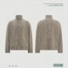 Custom Stand Collar Zip Knit Sweater 2032 - Style 2D53E1 - product detail view 3 Custom Stand Collar Zip Knit Sweater 2032 - Style 2D53E1 - product detail view 3