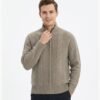 Custom Stand Collar Zip Knit Sweater 2032 - Style 2D53E1 - product detail view 12 Custom Stand Collar Zip Knit Sweater 2032 - Style 2D53E1 - product detail view 12