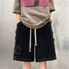 Custom Star Applique Loose Denim Shorts - Style EC626C - product detail view 5 Custom Star Applique Loose Denim Shorts - Style EC626C - product detail view 5