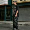 Custom Star Print Rivet Cargo Pants - Style E88107 - product detail view 3 Custom Star Print Rivet Cargo Pants - Style E88107 - product detail view 3