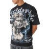 Custom Black Statue Graphic Streetwear T-Shirt - Style 15FDEF Custom Black Statue Graphic Streetwear T-Shirt - Style 15FDEF
