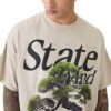 Custom Black Statue Graphic Streetwear T-Shirt - Style 15FDEF - product detail view 2 Custom Black Statue Graphic Streetwear T-Shirt - Style 15FDEF - product detail view 2