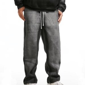 Custom Washed Straight-Leg Inkjet Pants - Style 11F51F