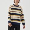 Custom Striped Loose-Fit Knit Sweater - Style B9386C
