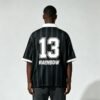 Custom Striped Polo Jersey with Back Number Print - Style 944FC2