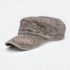 Custom Vintage Washed Studded Flat Cap - Style FD04D0 - product detail view 7 Custom Vintage Washed Studded Flat Cap - Style FD04D0 - product detail view 7