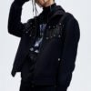 Custom Studded Fleece Zip Jacket - Style 4AF9AD - product detail view 2 Custom Studded Fleece Zip Jacket - Style 4AF9AD - product detail view 2
